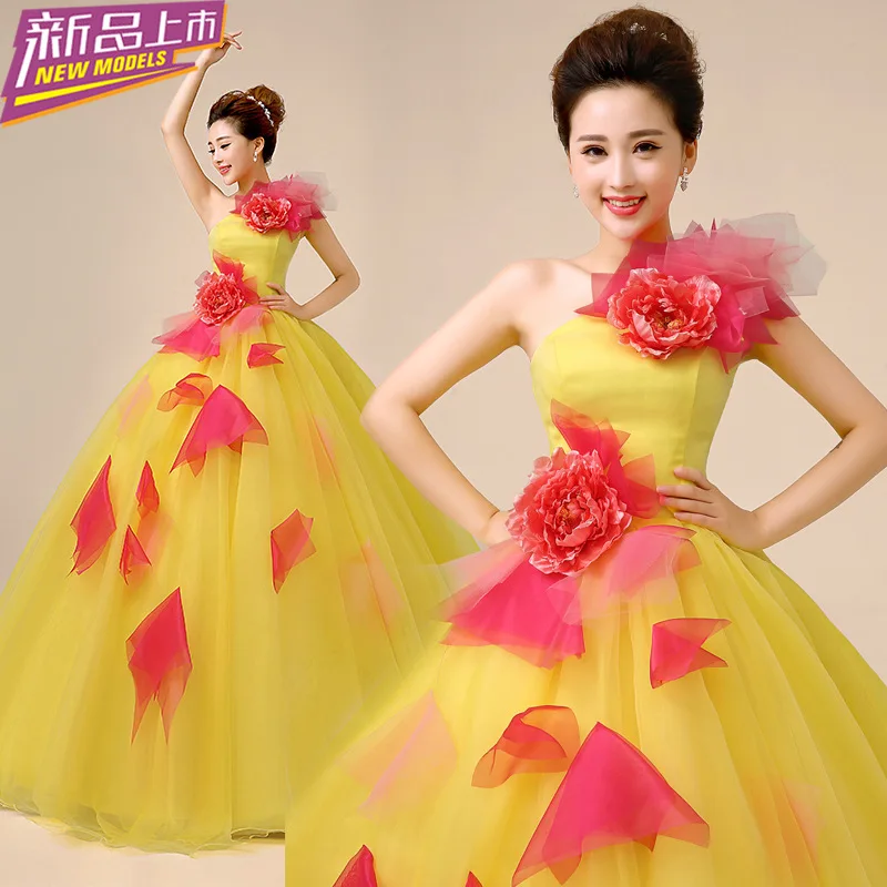 Платья Quinceanera желтого цвета кружевное Пышное фатиновое бальное платье с