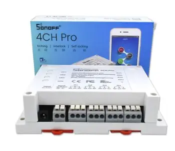 

4CH Pro 4 Way Channel Din Rail Mount On/off Wireless Switch Automation Remote Control For Smart Home 433Mhz
