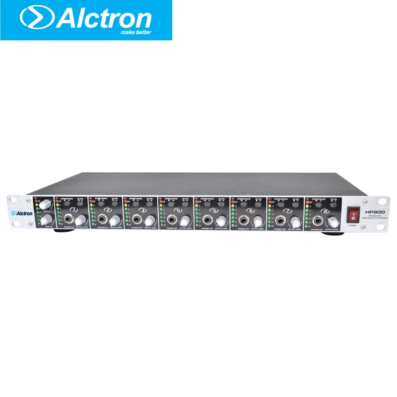 

Alctron HP800 Professional 8 Channel multifunctional Headphone Preamplifier, Headphone Amplifier,Pro Headphone Amplifier