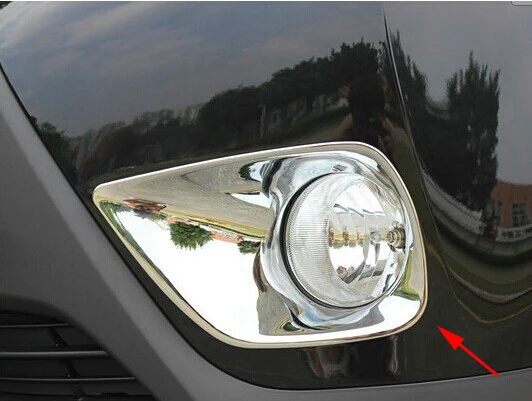 

ABS Chrome Front Fog light Lamp Cover Trim For toyota RAV4 2013 2014 2015