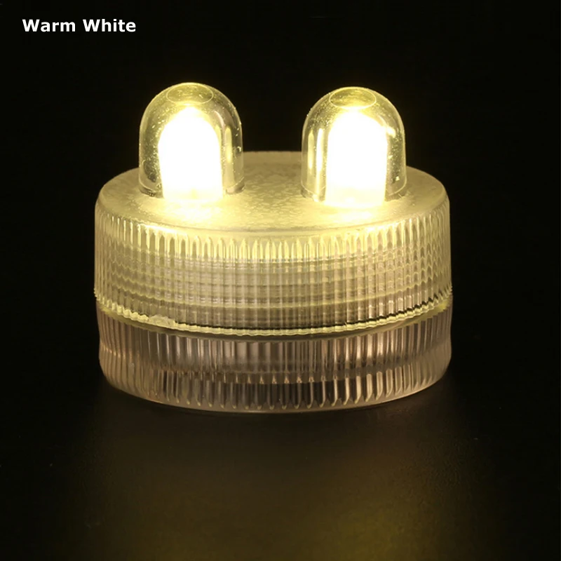 Waterproof double-head LED candle light flameless CR2032 battery powered for wedding Christmas party home decoration  (3)
