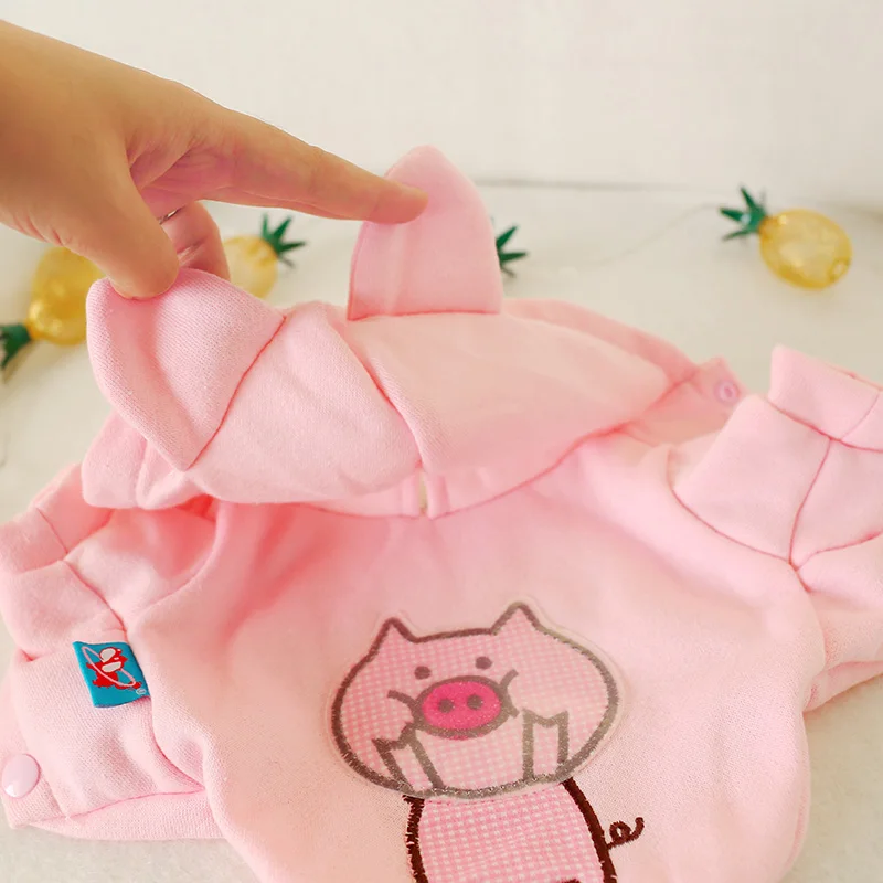 PETCIRCLE одежда для любимца Мишка Померанская маленькая собака с капюшоном свитер летняя и осенняя одежда милый щенок костюм свиньи