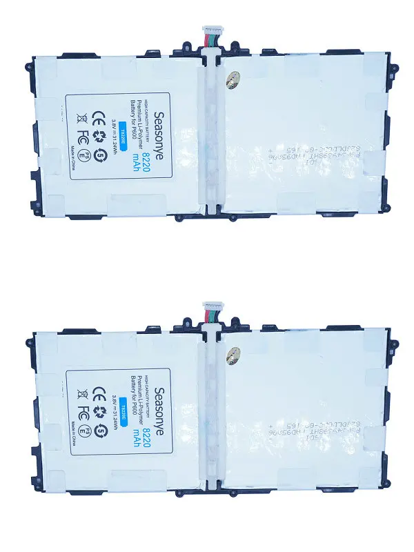 Seasonye 2 шт./лот 8220 мАч T8220E / T8220U Сменный аккумулятор для Samsung Galaxy Note 10 1 2014 Edition P600 T520 P601