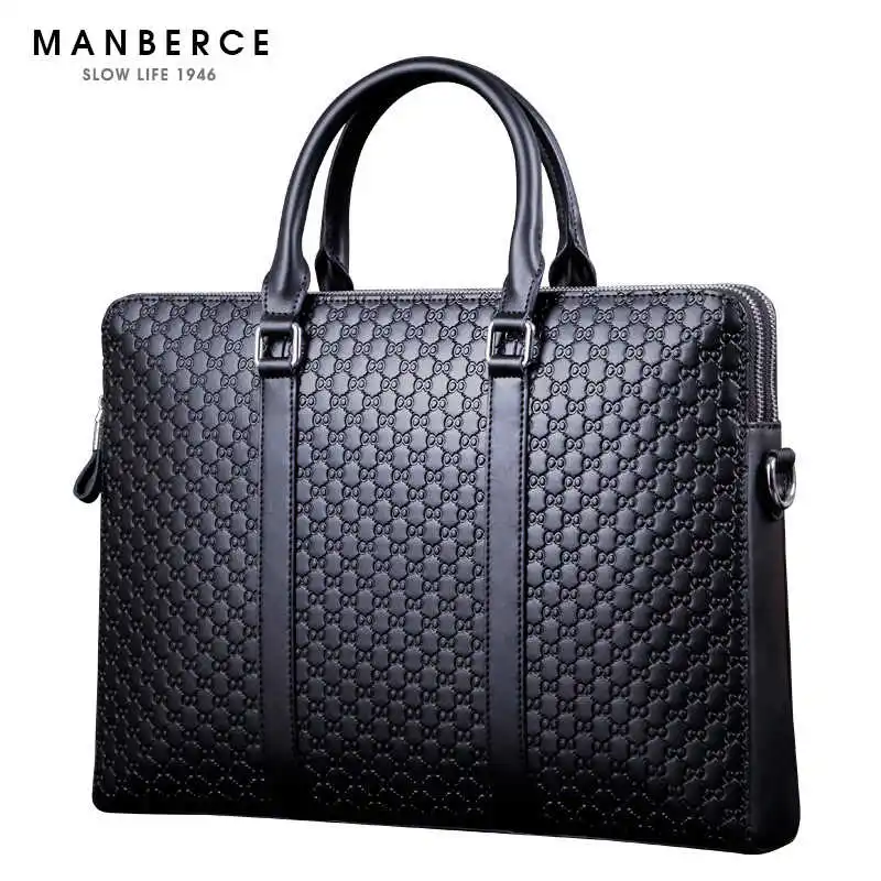 MANBERCE Brand Handbag Men Shoulder Bags Leather Briefcases Tote Bag Men's Messenger Bag Casual Vintage Travel Bag Free Shipping MANBERCE Brand Handbag Men Shoulder Bags Leather Briefcases Tote Bag Men's Messenger Bag Casual Vintage Travel Bag Free Shipping