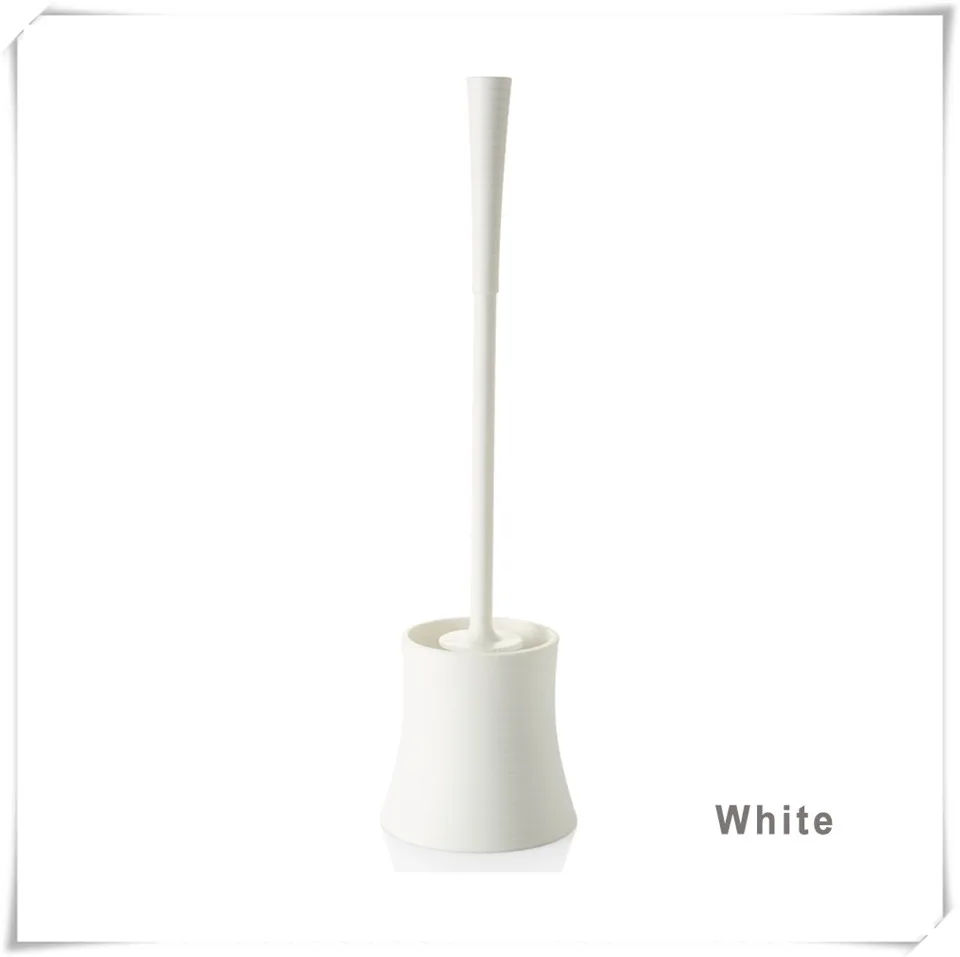 toilet brush set a white
