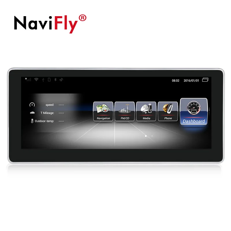 Top NaviFly 3GB+32GB Android 7.1 car multimedia player GPS for Benz GLA Class X156 2013-2017 autoradio stereo player 10.25" 4G LTE 3