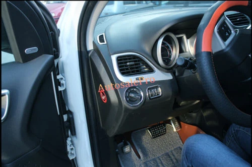 

Interior Chrome Dashbord Upper Air vent + Head Light Switch Button Cover Trim for Dodge Journey 2009 2010 2011 2012 2013 2014