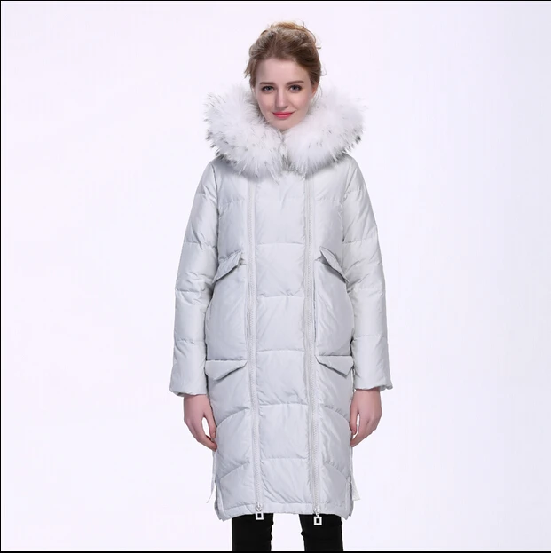 Best price at $246 Cheap 2016 new hot winter Thicken Warm woman Down jacket Coats Parkas Outerwear Luxury Hooded fox Fur collar long plus size XL Cold