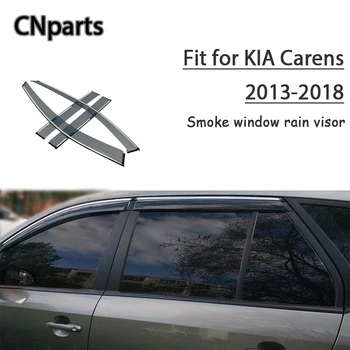 

CNparts 4pcs ABS For Kia Carens 2013 2014 2015-2018 Car Smoke Window Sun Visor Keep Fresh Air convection Accessories