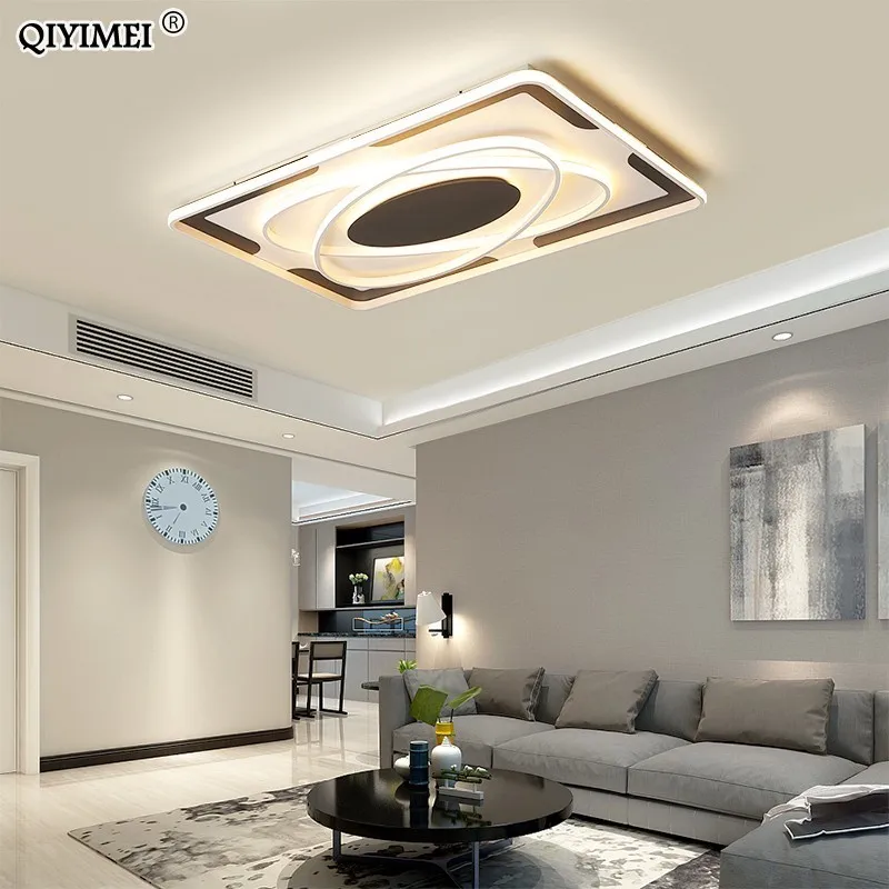 

Dimmable Modern Led Chandelier Lights Living Bedroom Study Room New Lighting Lamp Lampadari Lustres Remote Control AC85V-260V de