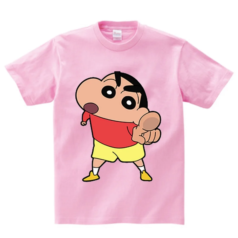 Crayon shin-chan одежда Японии аниме детская футболка Crayon shin-chan футболки детская одежда бренд для мальчиков и девочек 2-12Yeas N