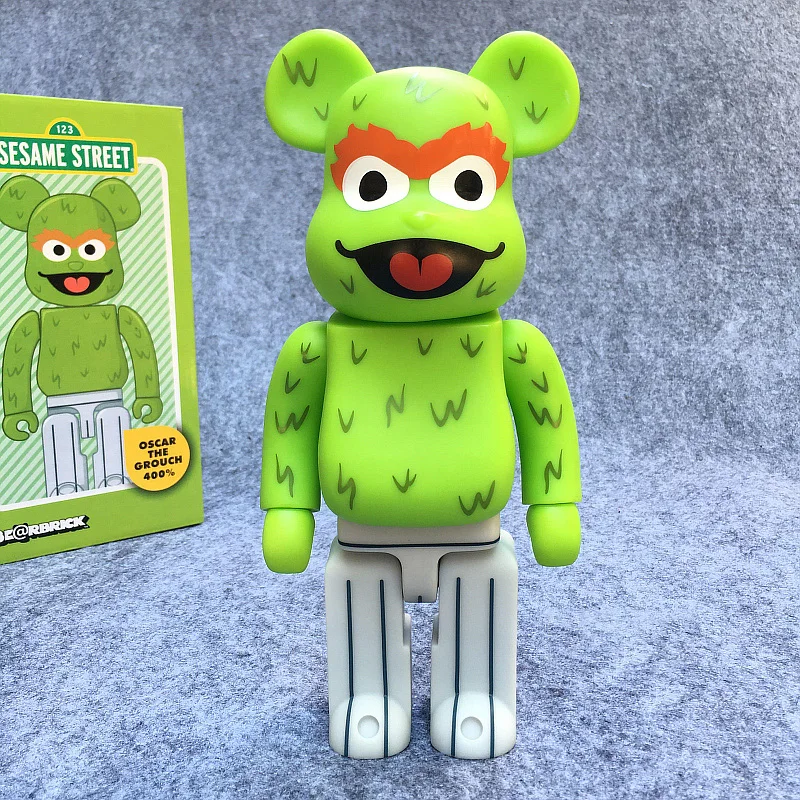 400% bearbrick Bear@brick Cosplay Sesame Street Oscar The Grouch