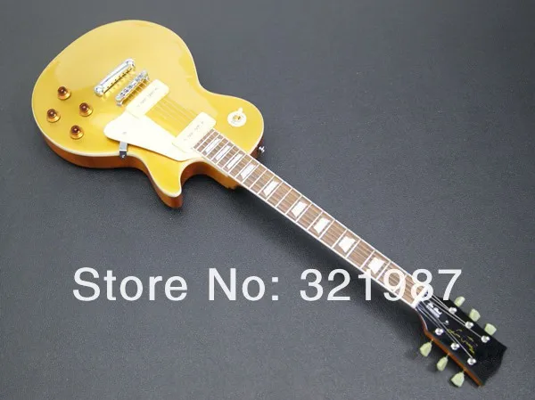 Cheap gold top standard electric guitar free shipping