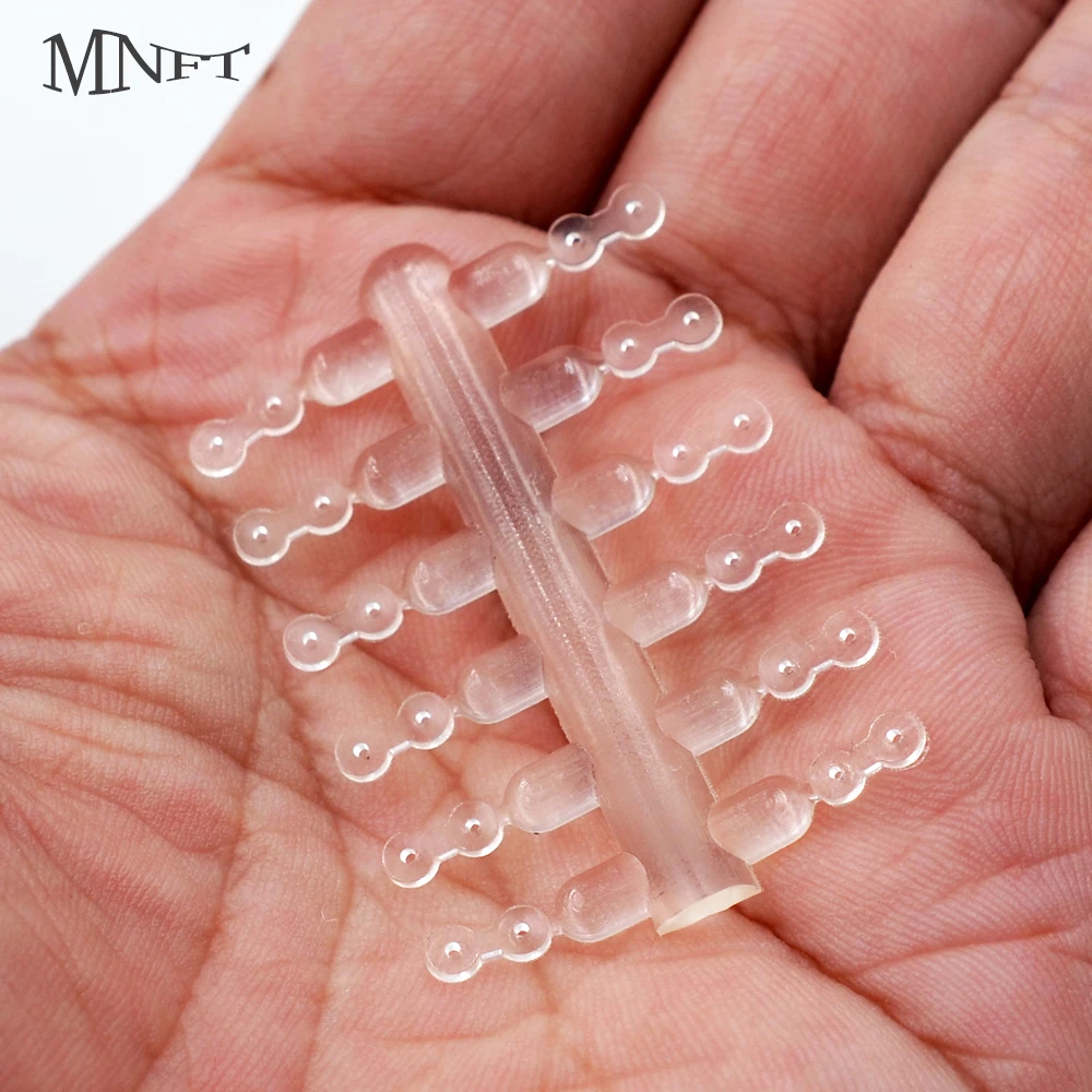 

MNFT 60PCS Granule Bait Transparent Belt Elastic Band Rubber Ring Baits