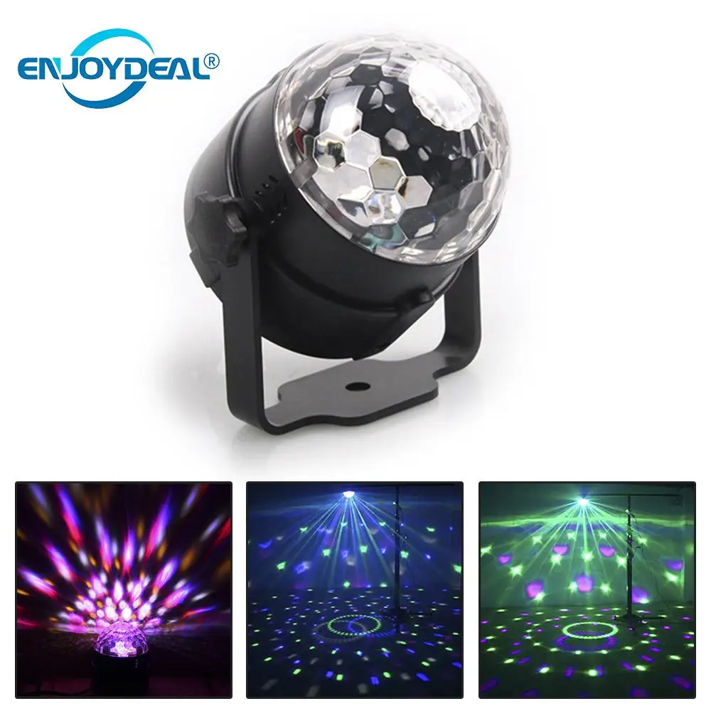 

Led DJ Disco Light Stage Lights RBG Ball Stage Lamp Sound Activated Laser Projector effect Lamp Light Music Christmas Party Bar