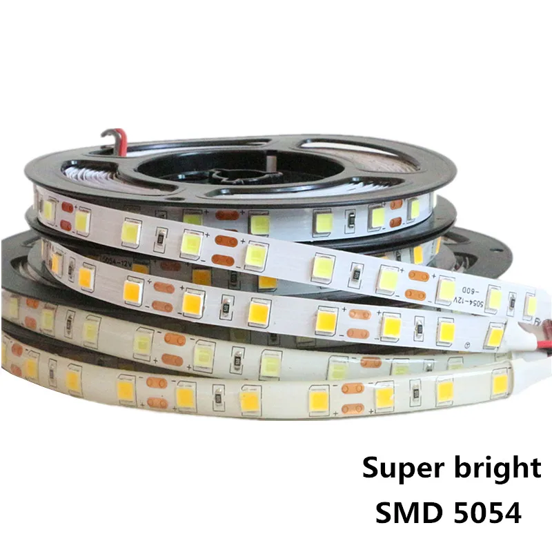 12 В постоянного тока Светодиодная лента 5054 SMD гибкая светодиодная лампа холодный