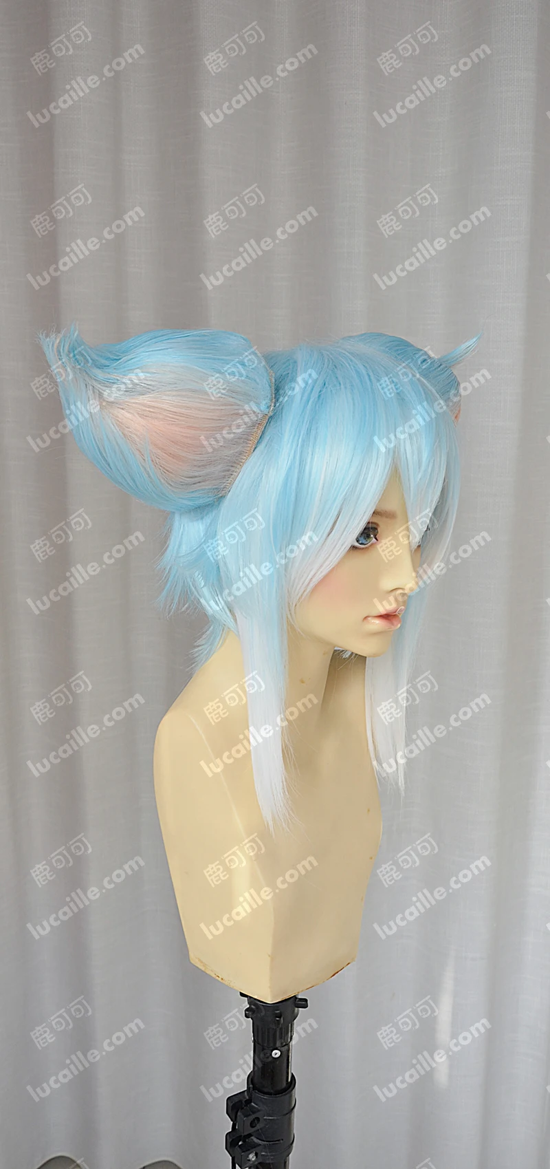 Anime Sword Art Online Asada Shino Sinon Cosplay Wig Short Heat Resistant Synthetic Hair Wigs+ Wig Cap+ Ears