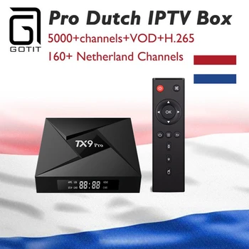 

Holland IPTV Box TX9 Pro Android 7.1 3GB 32G 4K UHD TV Box+Netherland Dutch Isreal Europe Arabic IPTV+VOD Smart OTT Set top Box
