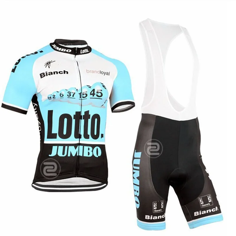 

2019 LOTTO team Cycling Jersey Wear 9D gel pad bib shorts Set Ropa Ciclismo hombre bicycle Men Summer sport cycling clothing