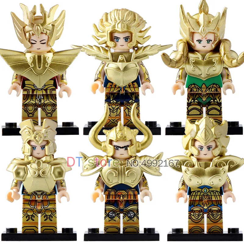 

20Pcs/Lot Legoed Saint Seiya Building Block Twelve Constellations Arudiba Gemini Dimask Modles For Children Gift Toys PG8212