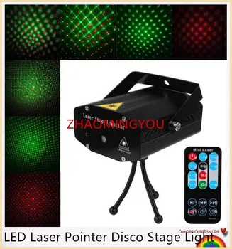

YOU Mini LED Laser Pointer Disco Stage Light Party Pattern Lighting Projector Show IR Remote RG Laser Projector Lights