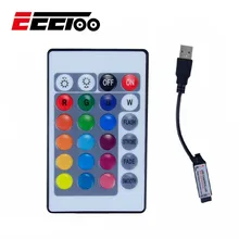 EeeToo 24 клавиши ИК пульт дистанционного управления светодиодный rgb контроллер USB светильник кондиционер контроль приемник для 5-24 В RGB 5050 2835 3528 Светодиодный светильник