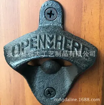 

Wholesale 200pcs/lot VINTAGE CAST IRON WALL MOUNTED BEER BOTTLE OPENER ANTIQUE OLD STYLE Solid Iron Vintage Bottle Openers NUTS