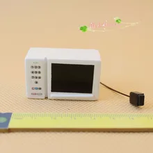 Мини кукольный домик играя модель аксессуары белый микроволновая печь