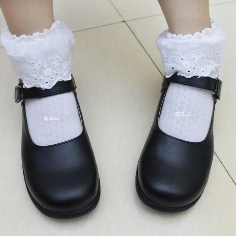 

High-Q Japan Anime Lolita Girls Uniform Shoes Casual Preppy School Student Maid Daily Uniform Shoes