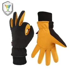 OZERO Winter Warm Gloves Man’s Work Driver Windproof Security Protection Wear Safety Working Ski For Man Woman Gloves 9019