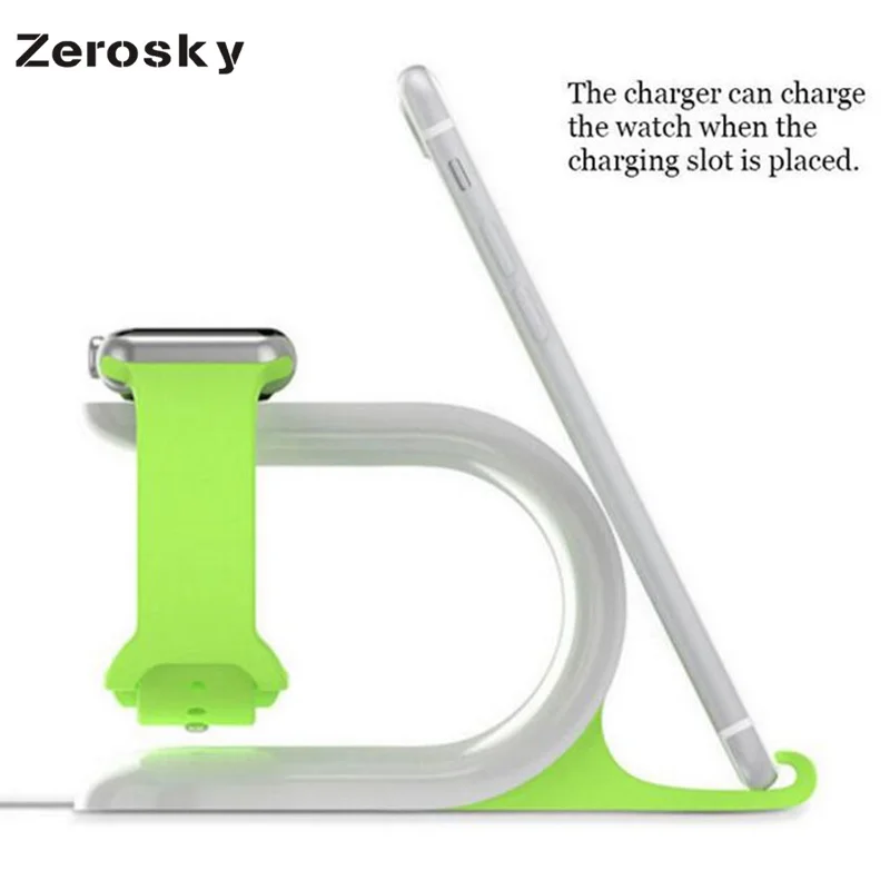 

2 in 1 Multi Charging Dock Stand Docking Station Charger Holder for Apple Watch for iPhone Mobile Phone Silicone Tablet Holder