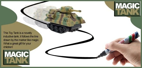 toy car follows line you draw