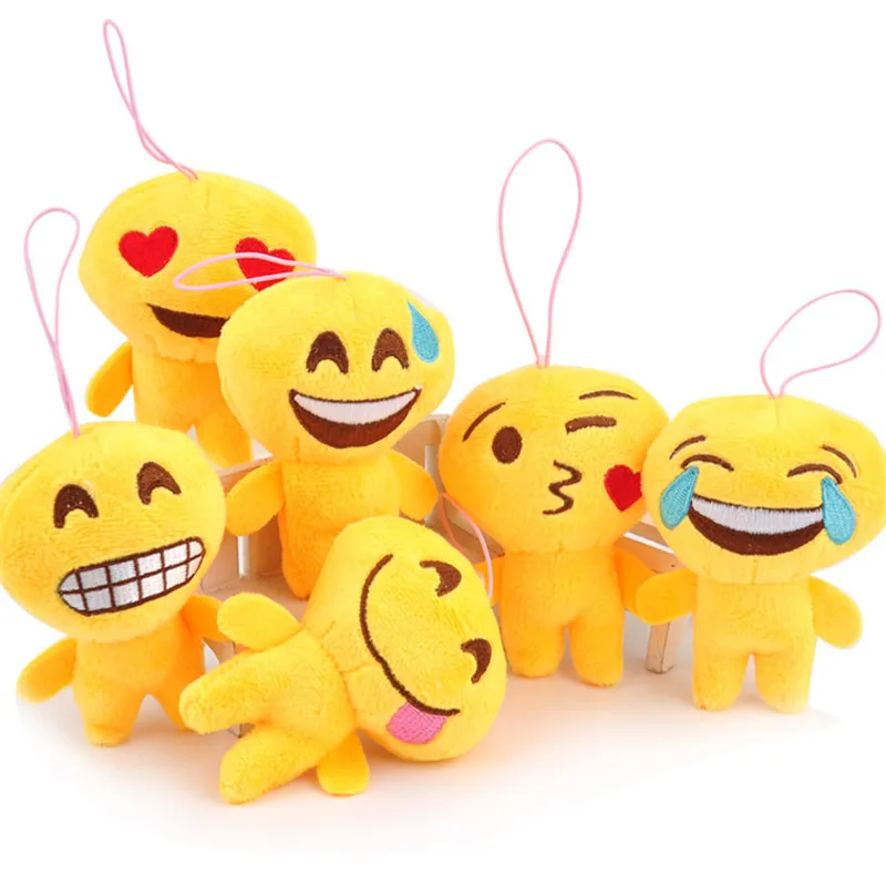 Buy Super Kawaii Emoji Small Plush Pendant Yellow