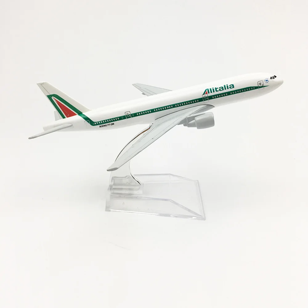 1/400 весы летательный аппарат Boeing 777 Alitalia 16 см сплав модель B777 игрушки для детей