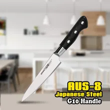 SP-0021 5 Zoll Universalmesser AUS-8 Japanischen Edelstahl Schwarz G10 Griff Klinge Chef Schneiden
