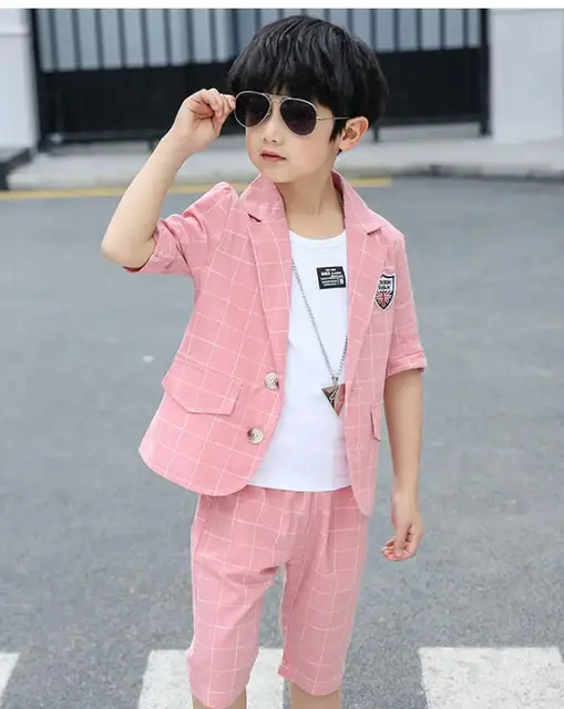 Boys blazer suits 3 piece sets for kids 3 13 years old boys clothes 50