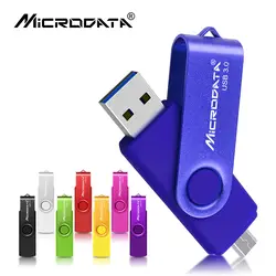 Crazy hot USB 3,0 OTG USB флэш-накопитель 64 Гб 128 ГБ Цветной флеш-накопитель 16 ГБ 32 ГБ usb-флэш-накопитель флеш-накопитель высокоскоростной