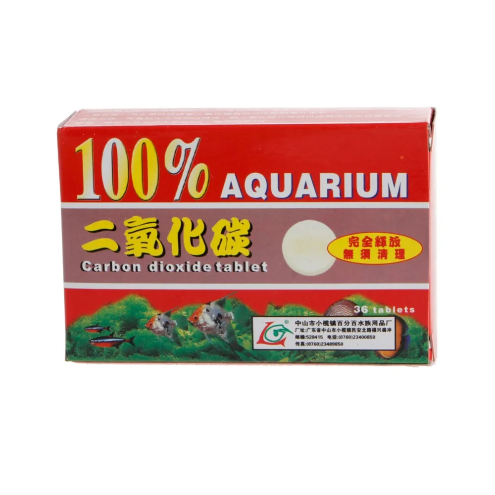 1 Box 36pcs Aquarium CO2 Carbon Dioxide Tablets For Plants Fish Diffuser Accessory
