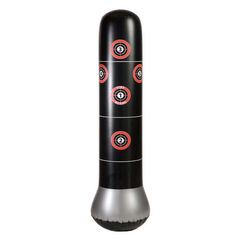 

160cm Compressible Tumbler sandbag Boxing Punching Bag Training Inflatable Pressure Rebounder Bounce with Air Pump