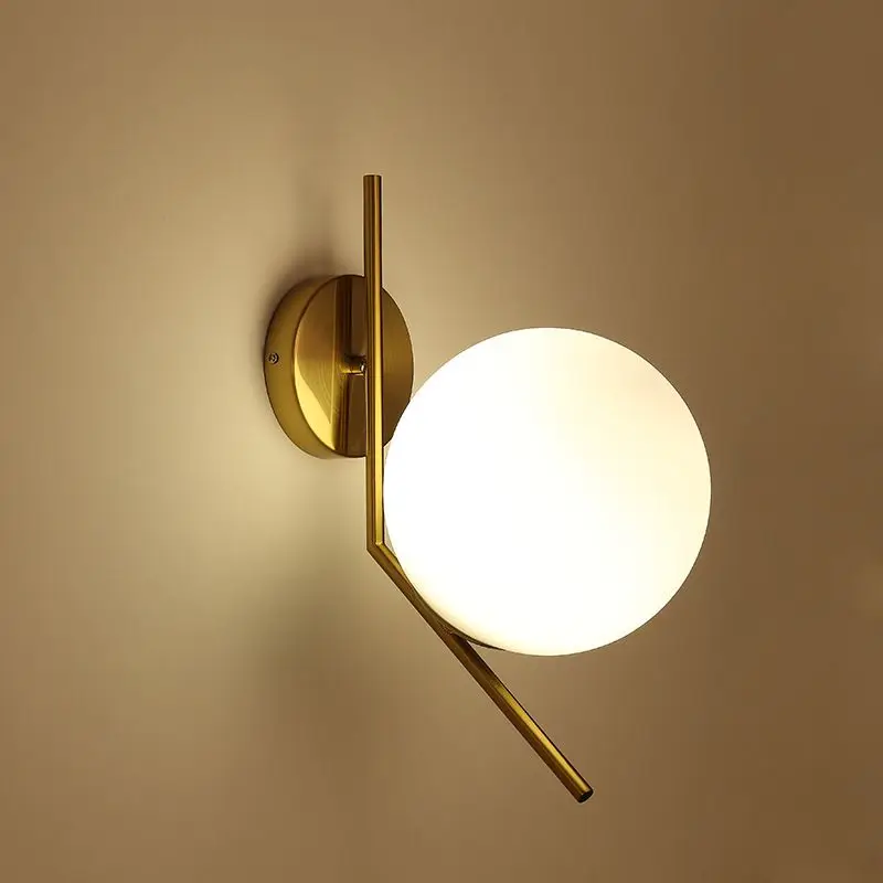 Стеклянный шар настенный светильник аппликация Murale Arandela Wandlamp Lampara Pared лестничные