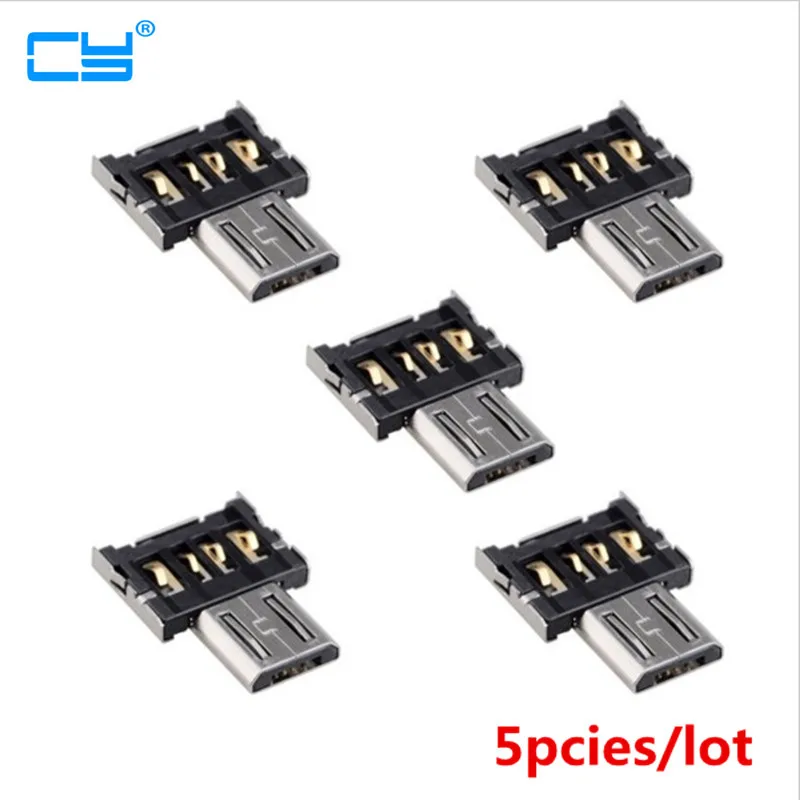 5pcies/lot Ultra Mini DM Micro USB 5pin OTG Adapter Adaptor Connector for Cell Phone And Tablet PC &amp Cable Flash Disk | Компьютеры и
