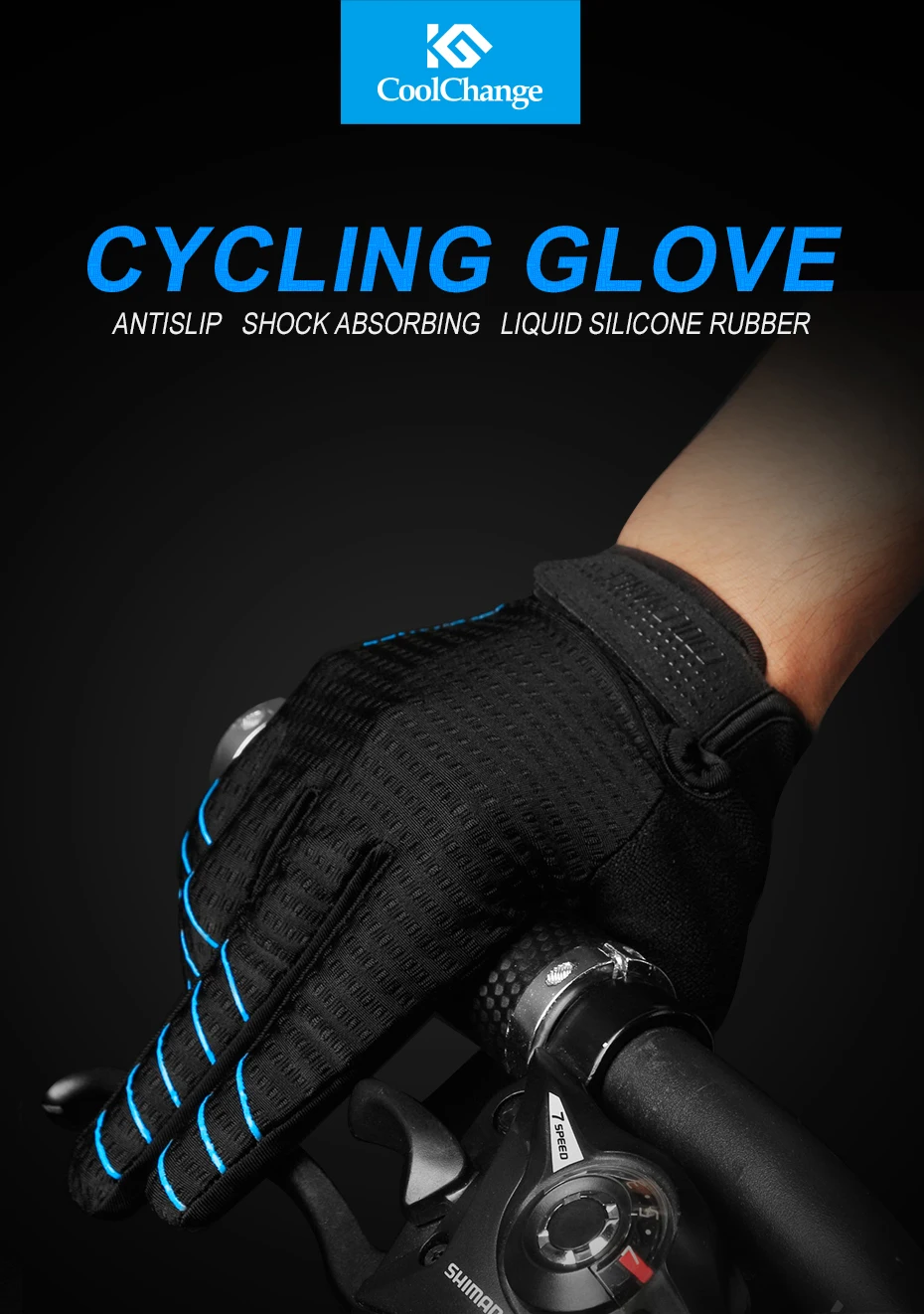 Coolизменить велосипедные перчатки полный палец велосипедные перчатки сенсорный экран ветрозащитные спортивные мужские женские перчатки велосипедная губка противоударные перчатки