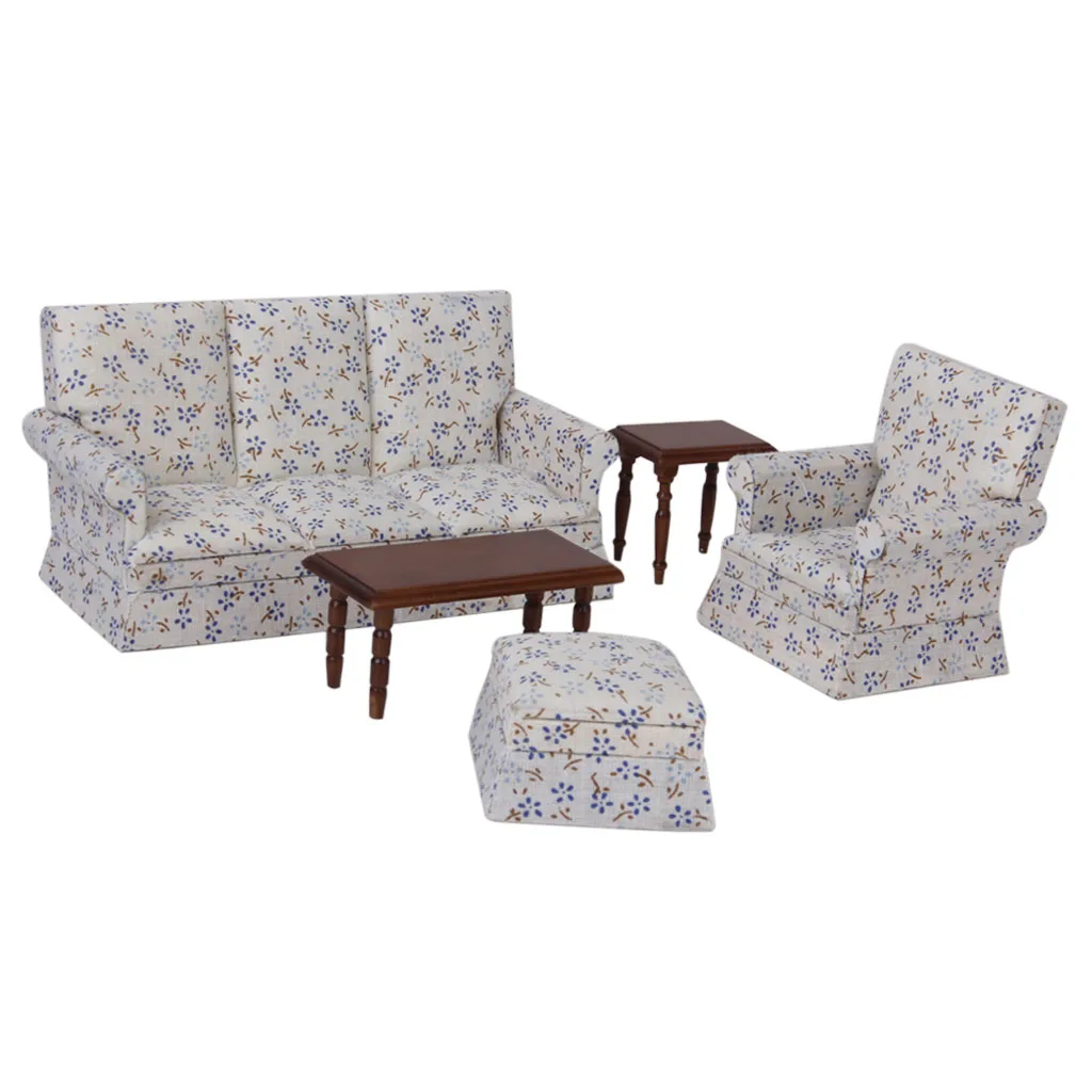 دمية أثاث مصغر ديكور المنزل إمدادات جنسين أريكة نهاية مجموعة منضدة 1:12 دمية أثاث مصغر ديكور المنزل إمدادات جنسين أريكة نهاية مجموعة منضدة 1:12