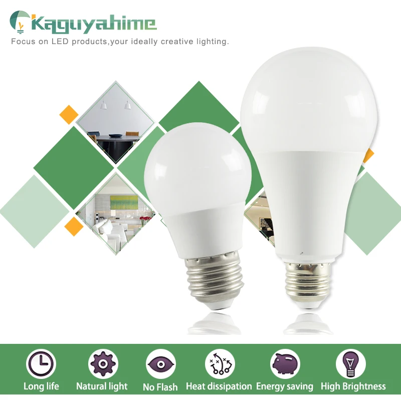 Kaguyahime 1 шт./5 шт. 20 Вт Dimmable высокой яркости E27 светодиодный светильник 220V светодиодный лампы E27 Светодиодный светильник Лампада Lampara Bombilla ампулы, 6 Вт, 9 Вт, 15 Вт