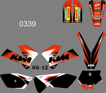 

3M 6 STYLES TEAM GRAPHICS BACKGROUNDS DECALS STICKERS FOR KTM SX 85 2006 2007 2008 2009 2010 2011 2012