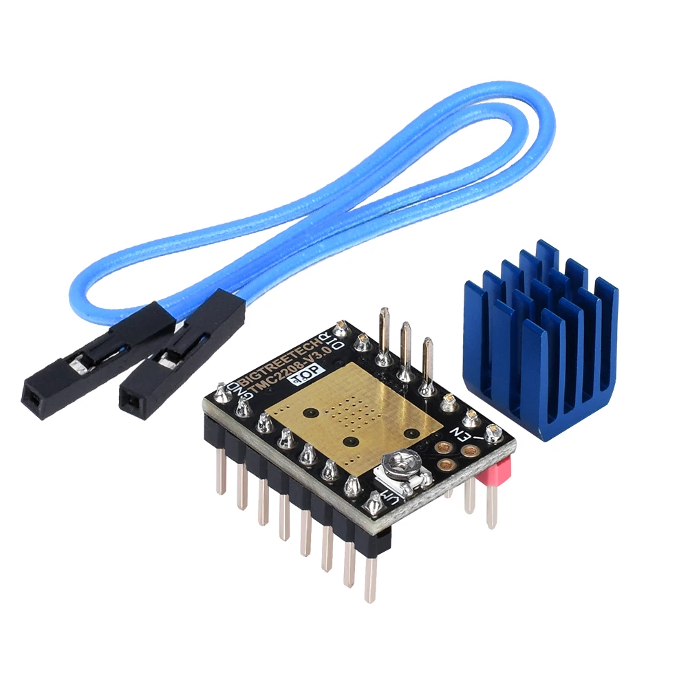 BIQU BIGTREETECH TMC2208 V3.0 UART MKS محرك متدرج StepStick كتم سائق Vs TMC2100 ل 3d لوحة التحكم للطابعة SKR برو/V1.3 BIQU BIGTREETECH TMC2208 V3.0 UART MKS محرك متدرج StepStick كتم سائق Vs TMC2100 ل 3d لوحة التحكم للطابعة SKR برو/V1.3
