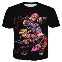 Новая крутая футболка для мужчин/женщин JoJo Необычные Приключения 3D принты футболки короткий рукав Harajuku стиль футболка уличная топы