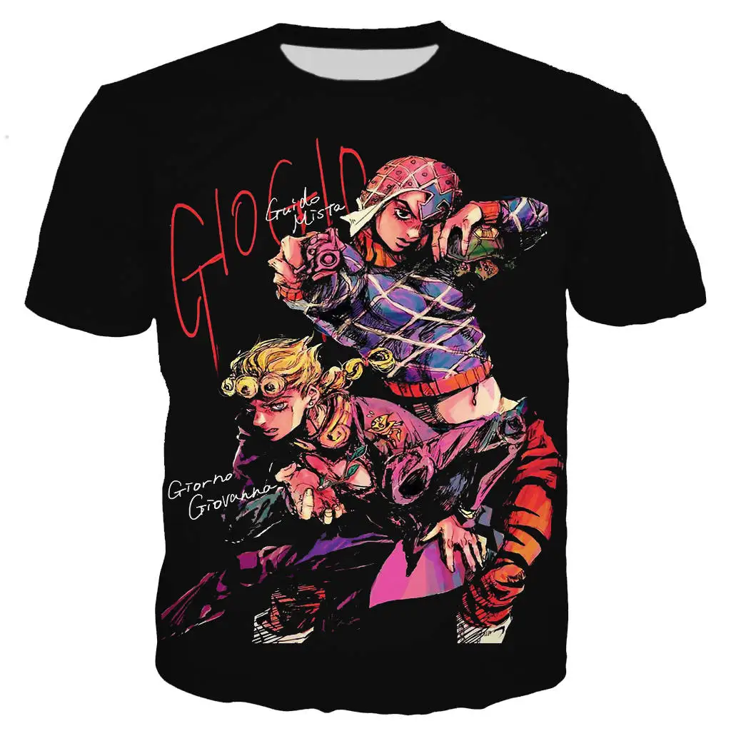 

New cool t shirt men/women JoJo Bizarre Adventure 3D printed t-shirts Short sleeve Harajuku style tshirt streetwear tops