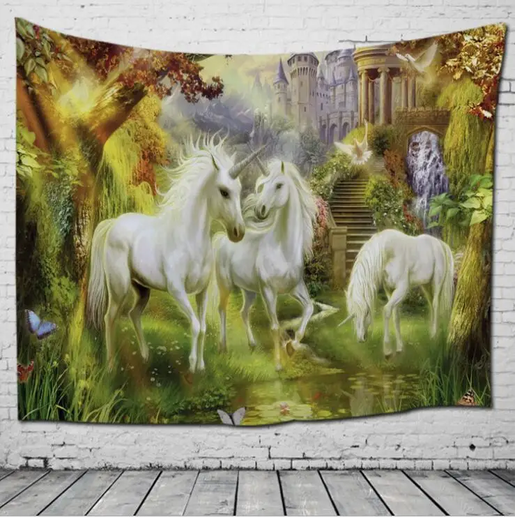 

Unicorn Wall Hanging Tapestry Home Decor Wall Cloth Tapestries