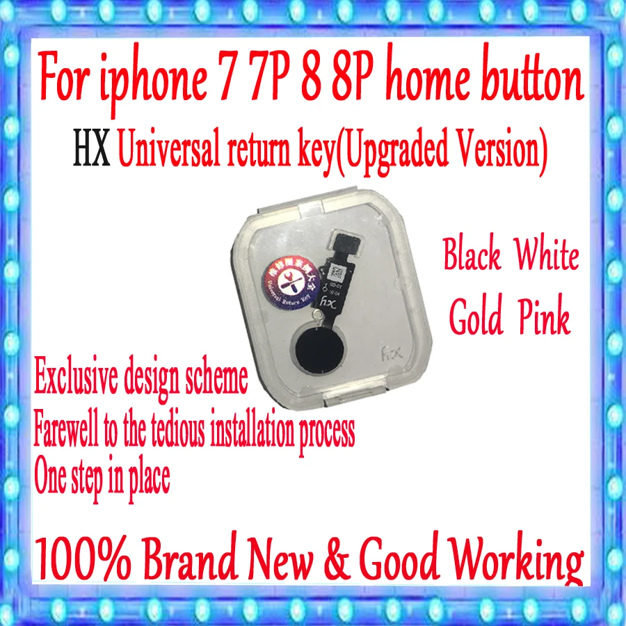 

Universal Home Button Flex For iPhone 7 7plus 8 8plus Home Button Return Solution Fix fingerprint problem Return Back Button